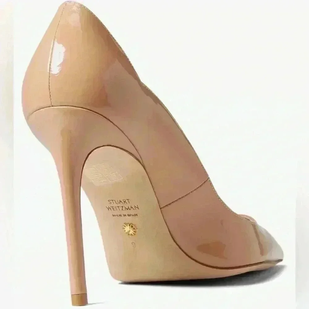 NWOT Stuart Weitzman leather heel size 6 - Picture 4 of 11